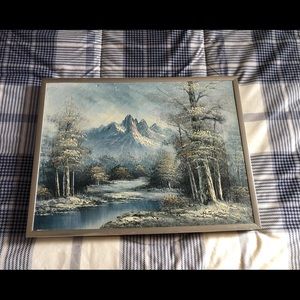 1982 Antonio Mountain Oil Painting